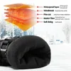 ケミモト冬の充電式バッテリー加熱手袋フルフィンガー暖房冬の暖かいスキーグローブメン女性防水戦術MI 231227