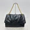 Kobiet Monaco Large Cain Bag Quild in Black 10A High Quality Highglass Luksusowe designerskie torebki Projektantka torebka torebki na ramię Borse skórzane torebki