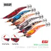 Kingdom Squid Bait 2.5 3.0 3.5 Tretti di jigging artificiale Slowing che affondava forti ganci per la pesca del mare Octopus seppie luminose egi 231227