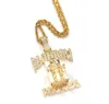 Fashion Hip Hop Rapper Style CZ Collier de chaîne en acier en acier inoxydable 492800