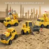 Light And Music Transport Vehicle For Storing Double Layer Large Sized Engineering Fire Protection City Toy 231227
