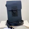 Designer Bag S Lock Vertical Wearable Wallet Crossbody Bag Axel Bag Messenger väskor Män kvinnor Brand Mini Purse Purse Black Luxury Bag telefonrum
