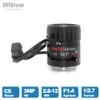 Witrue P -linser 2812mm Varifocal HD CCTV Lens 4 Auto Iris CS Mount för IP Security Surveillance Cameras 231226