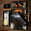 Assiettes Cuisine japonaise en céramique Sushi Dessert bande plateau longue vaisselle Restaurant ménage