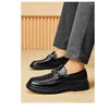Elbise ayakkabıları Coslony Erkek Penny Loafers Erkekler İçin Kayma Ofis Takımı İnek Deri Timsah Baskı Düğün Partisi Gündelik Moaker