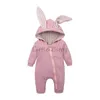 Primavera otoño baby baby boys conejo dibujante con capucha con capucha jumpsuos infantiles de pascua de pascua baby romper cripe ropa nacida 2312227