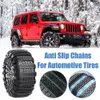 Nouvelle chaîne de neige 10 pcs Chaîne de pneus Uréthane Set Wheel Clats Belts Car Chaînes Chaîne de Snow Chain d'hiver Chaîne Anti Skid