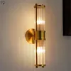 램프 아메리칸 간단한 광택 수정 벽 램프 LED 메이크업 미러 전면 라이트 라이트 욕실 부엌 거실 침대 침실 통로