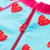 Zet Ere Strawberry Gedrukte badmode Twee stukken Baby Girl's Swimsuit Sun Protection Kids 'Sunsuit Korte mouwen Infant Beachwear