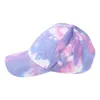 Gorras de béisbol Unisex Contraste Tie-Dye Béisbol Hip Hop Bajo para Snapback H