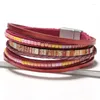 Bangle Exquisite CraftsManship Fashion Armband slitstyrka Handgjorda smycken Hållbar vävd högkvalitativ material elegant