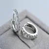 925 Sterling Silver Hoop Earrings for Women Jewelry Fashion Earrings CZ Diamond Earrings women wedding jewelry N50318H