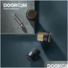 Door Catches & Closers Door Catches Closers Oom Knurled Brass Rubber Stops Bathroom Stopper Heavy Duty Floor Mount Bumper Non-Magnetic Dhvoh