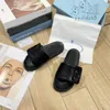 Designer chinelo praia mulheres sliders bordado sandália chinelos casa slide plana mula algodão flip flops verão sola de borracha