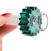 Porte-herbes de style crâne coloré masculin de 14MM avec bol en verre de couronne, accessoire de fumée coulissant en verre pour bang en verre, couleur aléatoire