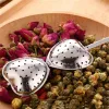 Wholesale Heart Tea Infuser Heart-Shaped Stainless Herbal Tea Infuser Spoon Filter Tea strainer spoon FY3562 1227