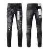 Designer jeans jeans viola jeans for uomini pantaloni pantaloni di lusso di vernice da uomo punto design punk women jnco bule rock revival pantaloni jeans marchio viola