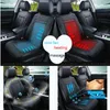 Cushions 12V 3in One Cool Fan+massage+heating Car Seat Covers Universal Fit SUV sedans Chair Pad Cushion with Motor driving