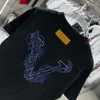 Xinxinbuy 2024 Men Designer Tee Tシャツドラゴンレタープリント1854クルーネック半袖女性ブラックホワイトS-2xl