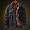 Jackets masculinos Moruancle mass inverno grosso jeans térmico e demã