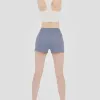 Frauen Yoga Shorts Feste Farbe hoher Taille Sports Fitnessstudio Leggings Elastic Fitness Dame insgesamt Full -Strumpf -Training Fitnesshosen 777