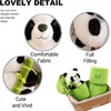 Panda avec animaux en peluche en bambou, jouet mignon, cadeaux d'anniversaire pour enfants filles et garçons