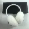 Kadın kulak muffs tasarımcı kulak muffs klasik kış erkek bulanık kulaklıklar dişi tavşan polar marka moda tasarımcıları sıcak peluş fular 2312271d