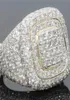 Bagues en or 14 carats pour hommes Hiphop péridot pierres précieuses Anillos De Bizuteria Bague de mariage diamant étincelant bijoux Ring4900594