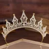 Goud Zilver Prinses Hoofddeksels Chique Bruidstiara's Accessoires Prachtige Kristallen Parels Bruiloft Tiara's En Kronen 11207314d