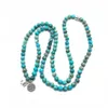 108 Mala Collana con braccialetto di perline Regalo di gioielli in pietra naturale per le donne Yoga Lotus Om Bracciale Meditazione Pietra curativa CX200730293p