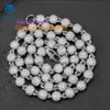 Hot Selling Sier Elegant Extravagant Woman Moissanite Round Pearl Bracelet Necklace for Men