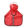 Vêtements pour chiens élégant anti-rayures couverture complète du corps bord couche à capuche cape réfléchissante large imperméable pour animaux de compagnie pour l'extérieur