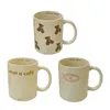 300 ml Creative Handmade Morning Cup Juice Cup Ceramic Cup For Home Kitchen Wedding New Year 231227