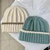 Berety zimowe ciepłe czapki swobodne krótkie nić Hip Hop Hat Adorble Mężczyźni Kobieta wełniana czaszka czaszka elastyczna unisex