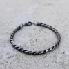 Link Armbänder Hohe Qualität Edelstahl Antik Schwarz 5 MM Frauen Männer Kette Männlich Twisted Mode Coolen Schmuck