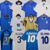 1994 Retro Version Italy Soccer Jersey 1990 1996 1982 1998 2006 Home Maldini Baresi Roberto Baggio Zola Conte Shirt Away Football Asiforms