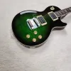 Vendita calda fabbrica 6 corde per chitarra elettrica finitura lucida verde oro Hardware di alta qualità