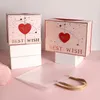 1 Love Gift Box с двойным дизайном дизайна цветочной конфеты Подарочная упаковка бумажная коробка свадебная вечеринка Новый год украшение 231227