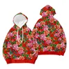 Sudaderas con capucha para mujer Sudadera con capucha y bolsillo informal con estampado floral para mujer
