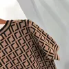 Kvinnors tröjor designer tröja kvinnor runda nacke casual mode ren bomullsbrev stickad kläder hög kvalitet droppleverans klädkläder dhifz