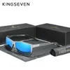 Kingseven 2023 Męskie okulary przeciwsłoneczne aluminium magnezowe spolaryzowane lustro jazdy na okulary dla menwomen UV400 Ochrona 231226