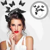 Berets Schwarz Camo Hut 3D Schmetterling Stirnband Schmetterlinge Kopfschmuck Cosplay Zubehör Party Haarband Gefälschte Dekor Liefert Mädchen Kind