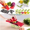 Strumenti di verdure da frutta utensili da verdura da frutta 12 in 1 cucina mtifunction taglier tagliente insalata di utensili di carota manuale di patata sh dhvch