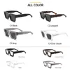 HBK TAC Dikke Kristal Acetaat Vierkante Zonnebril Mannen Hoge Kwaliteit Gepolariseerde Rijden Zon Glasse Designer UV400 Case 231226