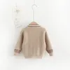 Baby Boys Cardigan Knitted Baby Kids Sweaters V-neck Kids Jumper Cardigans Woolen Boys Girls Sweater Toddler Cardigan Sweater 231226