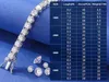 3 mm-6 mm 925 Vvs Silver Silver VVS Moisanite Bracelet Pass Pass Diamond Test gratuit gravé Bling Men's Fine Jewelry for Women LL