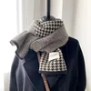 Scarves Brand Scarf Winter Outdoor Warmth Double Sided Student Cute Thickened Knitted High Quality Couple Gift