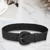 Belts Women Waist Belt Dress Waistband Bohemian Handmade Pin Buckle Straw For Women's Summer Clothing Accessories Daily