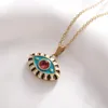 Pendant Necklaces Fashion Colorful Enamel Devil's Eye God's Evil Eyeball Necklace Bohemian Cool Girl Birthday Jewelry Gift