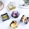 50 square circular cake trays mooncake packaging box with food container holder cover used for gold plastic cakes of biscuit and egg pies 231227